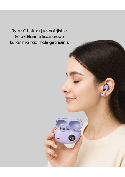 Techmrt YXG10 Klipsli Açık Kulaklık – Spor Için Uygun, Aptx Ses, Ergonomik Yapı fırsatları