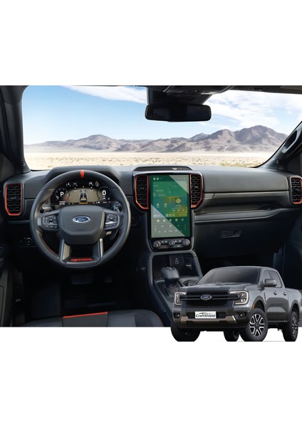 Ford Ranger Wildtrak / Wildtrak x (2023-2025) Uyumlu 12" Multimedya 9h Nano Ekran Koruyucu