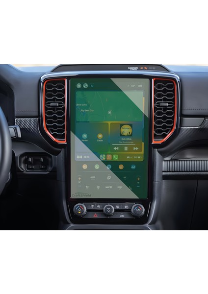 Ford Ranger Wildtrak / Wildtrak x (2023-2025) Uyumlu 12" Multimedya 9h Nano Ekran Koruyucu fiyatları