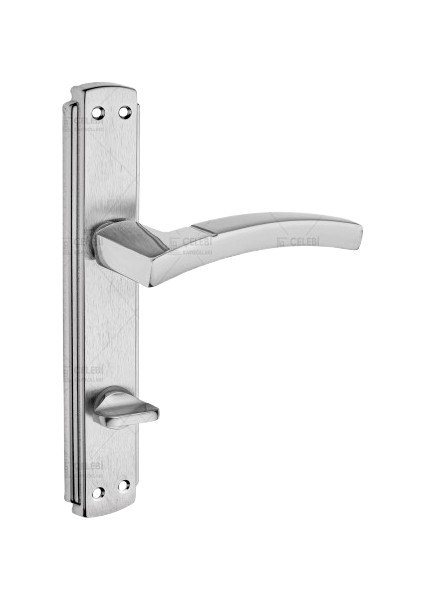 Balmondi Aynalı Nikel Saten Wc Kapı Kolu