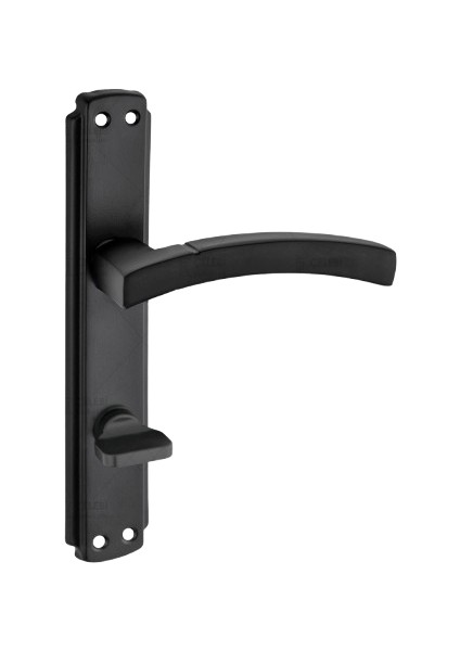 Balmondi Kol Aynalı Siyah Wc Kapı Kolu