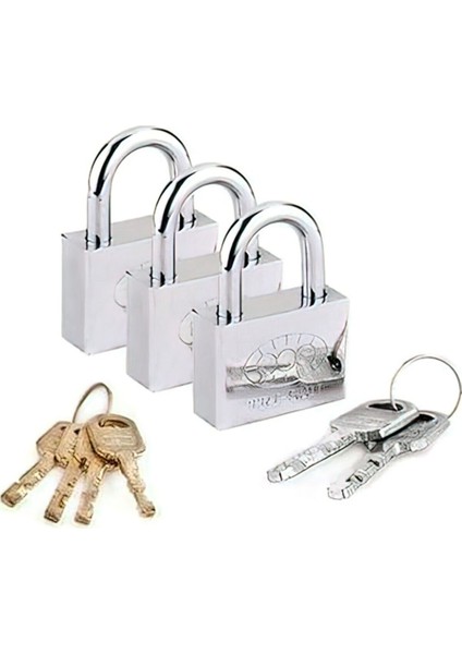 Tek Anahtarla Açılan Paslanmaz Çelik Asma Kilit 6 Lü Set fiyatları