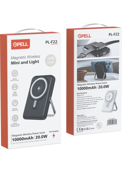 PL-F22 Manyetik Wireless Pd 20W Powerbank