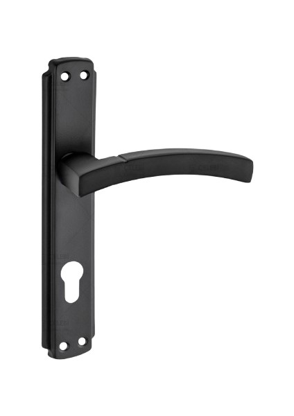 Balmondi Kol Aynalı Siyah Yale Kapı Kolu