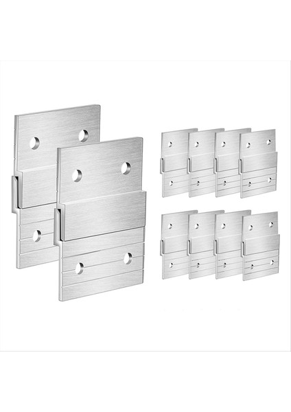 10PAIR Kullanıcı Hağır Heak Derece Metal Askısı Fotoğraf Rafı Sanat Çerçevesi Duvar Donanımı Z-Barfor Kanca Aynası (Yurt Dışından)