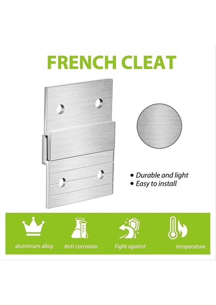 10PAIR Kullanıcı Hağır Heak Derece Metal Askısı Fotoğraf Rafı Sanat Çerçevesi Duvar Donanımı Z-Barfor Kanca Aynası (Yurt Dışından) indirimleri