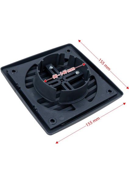 6461 Kare Baca Kapağı Duvar Menfezi Ayarlı (Füme) fırsatları