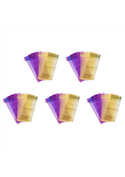 Mevcut Düğünler Için 50 x Şeffaf Organza Şarap Şişesi Çantaları (Yurt Dışından)