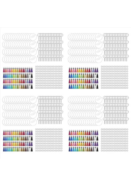 1400PCS Akrilik Açık Anahtarlık Boşlukları Püsküller Atlama Halkaları Dıy Anahtarlık Zanaat Için Anahtarlık Halkaları ile Vinil Için Boşluklar (Yurt Dışından) fiyatları