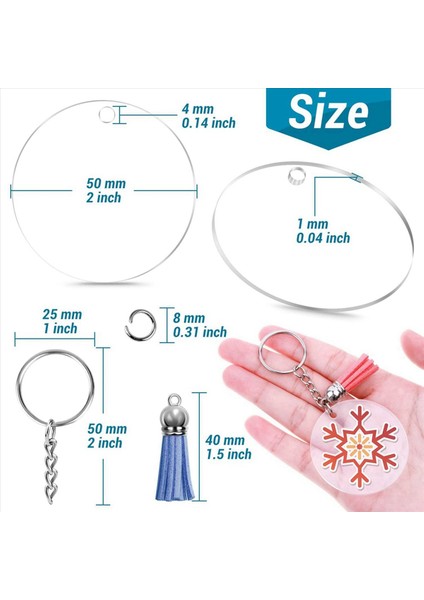 1400PCS Akrilik Açık Anahtarlık Boşlukları Püsküller Atlama Halkaları Dıy Anahtarlık Zanaat Için Anahtarlık Halkaları ile Vinil Için Boşluklar (Yurt Dışından) indirimleri