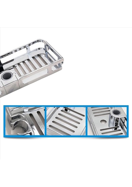 2x Kaldırma Duş Raf Dikdörtgen Çıkarılabilir Depolama Tepsisi Raf Plastik Tutucu Mutfak Banyo Aksesuarları (25MM) (Yurt Dışından) modelleri