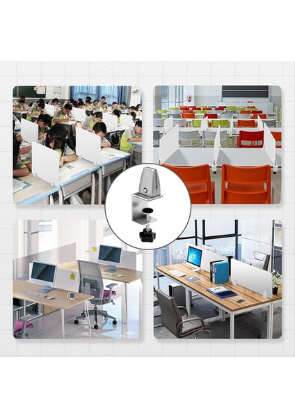 Alüminyum Ayarlanabilir Hapşırma Koruma Destek Klibi Akrilik Için Uygun 1/8 Ila 1 Inç Paneller Için Yumruk Bölüm Klibi Yok (Yurt Dışından) fiyatları