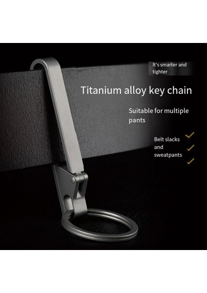 Anahtarlık Cep Klipsi Titanyum Anahtar Tutucu Erkek ve Kadınlar Için Çıkarılabilir Anahtarlama ile Açık Hava Taşınabilir Aracı (Yurt Dışından) fırsatları