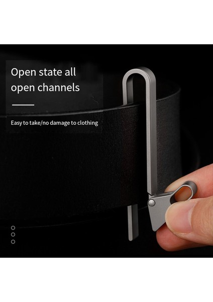 Anahtarlık Cep Klipsi Titanyum Anahtar Tutucu Erkek ve Kadınlar Için Çıkarılabilir Anahtarlama ile Açık Hava Taşınabilir Aracı (Yurt Dışından) indirimleri