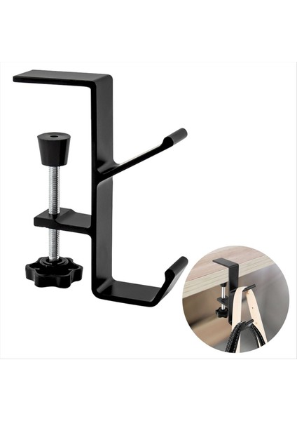 2pcs Masa Montaj Torba Tutucu Kanca Kelepçesi-On Sırt Çantası Askı Taşınabilir Masa Montajı Masa Masası (Siyah) Için Tutucu (Yurt Dışından) fiyatları