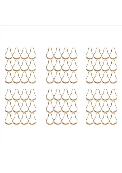 Pas Geçirmez Duş Perdesi Kancalar Duş Perdeleri Için Sürtünmesiz Paslanmaz Çelik Çubuklar Cilalı Altın Seti 72 Kanca (Yurt Dışından)