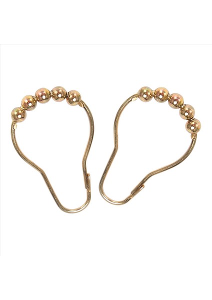 Pas Geçirmez Duş Perdesi Kancalar Duş Perdeleri Için Sürtünmesiz Paslanmaz Çelik Çubuklar Cilalı Altın Seti 72 Kanca (Yurt Dışından) indirimleri