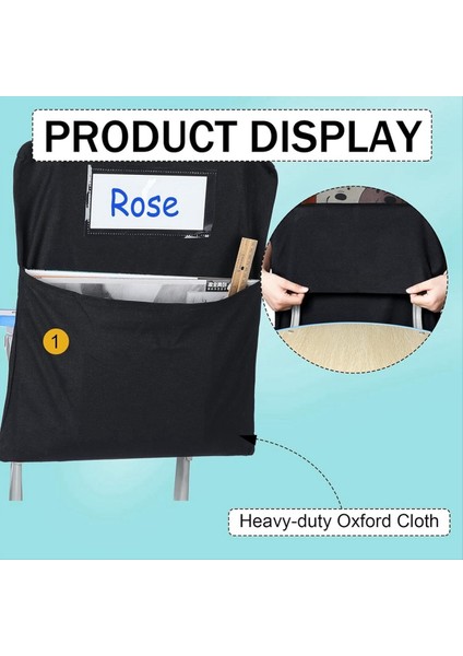 6pcs Sandalye Depolama Cep Sandalye Çanta Sandalye Cepleri Sınıflar Için Cepler Öğrenci Sandalye Cepleri Adı Etiketi ile Organizatör (Yurt Dışından) indirimleri