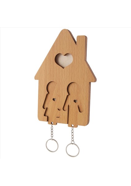 Ahşap Anahtar Tutucu Duvara Monte Anahtar Ahşap Anahtar Raf Anahtar Tutucu Duvar Için Anahtar Kancalar Çift (Yurt Dışından)