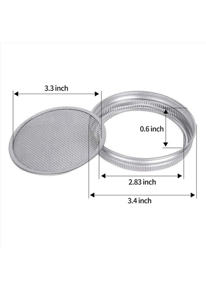 8 Paket Paslanmaz Çelik Filizleme Kavanozu Geniş ve Geniş Ağızlı Mason Kavanozu Büyüyen Filizler Için (Yurt Dışından) fırsatları