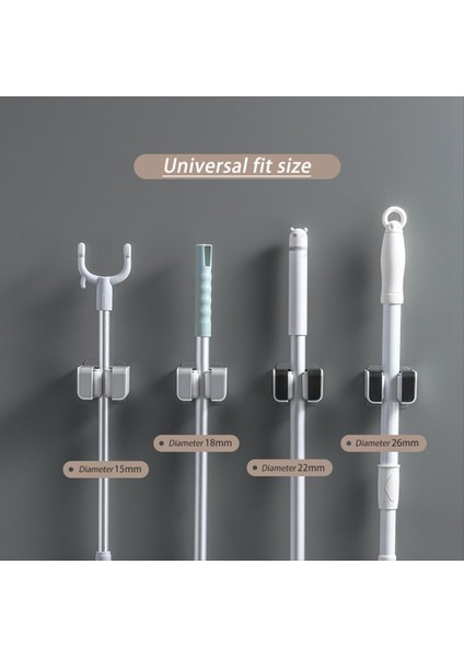 Ousuwo Duvara Monte Mop Süpürge Tutucu Yapışkan Çok Amaçlı Kancalar Süpürge Askı Mutfak Banyo Aksesuarları Setleri A (Yurt Dışından) fırsatları