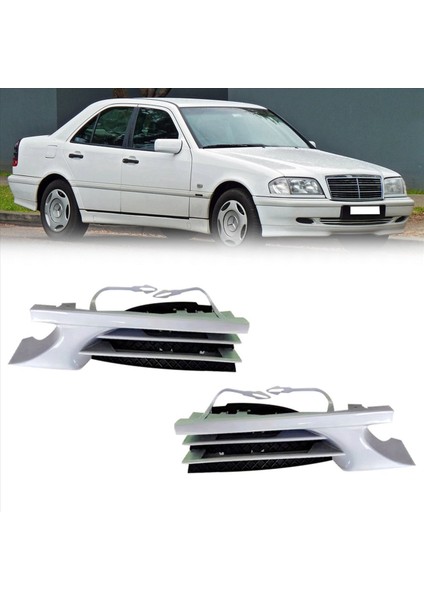 2paır Araç Ön Tampon Çekme Kanca Kapağı Kapak Çekme Deliği Kapak Römork Kapağı Mercedes Benz C Sınıfı W202 1998-2001 (Yurt Dışından) fiyatları