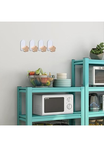 8 Adet Şekilli Kancalar Çocuk Odası Dekoratif Kancalar Ahşap Ceket Kancaları Asma Ceket Giysileri Için Yapışkanlı Monte Duvar Kancası B (Yurt Dışından) fırsatları