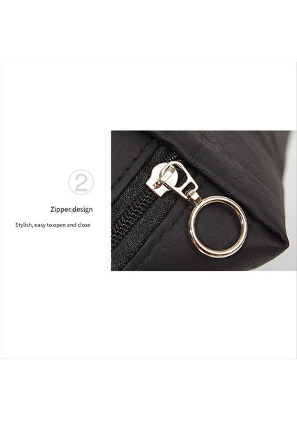 Beyaz Kağıt Depolama Çantası Seyahat Tuvalet Organizatör Çantası Taşınabilir Su Geçirmez Fermuar Kozmetik Çantası (Yurt Dışından)