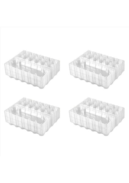 96PCS Plastik Yumurta Kartonları Toplu Açık Tavuk Yumurta Tepsisi Tutucu Aile Mera Tavuk Çiftliği Iş Pazarı- 12 Izgara (Yurt Dışından)