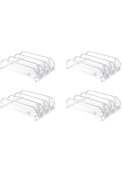 4x Buzdolabı-Beyaz Otomatik Itici Kayması Için 4x Içecek Organizatörü 15 Kutuya Kadar Buzdolabı Tutkunları Için Soda Dağıtıcı (Yurt Dışından)