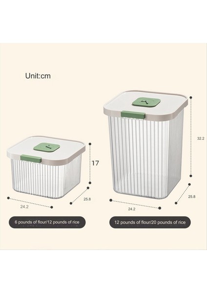 Nem Kanıtı Böcek Kanıtı Pirinç Kutusu 10KG Tahıl Mühürlü Kavanoz Konteyner Kovası Kova Depolama Evcil Hayvan Kutusu Kapak C (Yurt Dışından) indirimleri