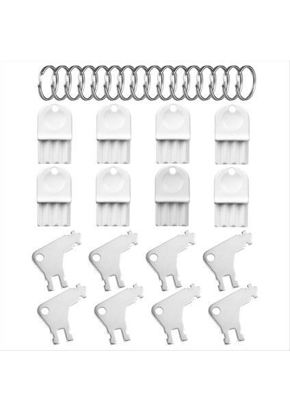 16PCS Kağıt Havlu Dispenser Anahtarı Metal ve Plastik Tuvalet El Kağıt Doku Dispenser 16 Anahtar Halkalı Anahtar Değiştirme (Yurt Dışından)