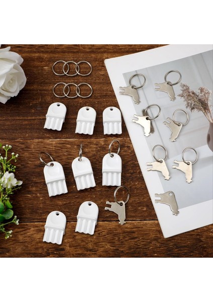 16PCS Kağıt Havlu Dispenser Anahtarı Metal ve Plastik Tuvalet El Kağıt Doku Dispenser 16 Anahtar Halkalı Anahtar Değiştirme (Yurt Dışından) fırsatları