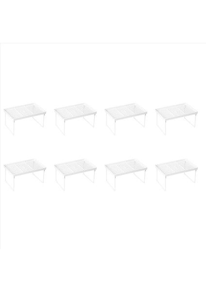 8x Istifleme Dolap Raf Raf Çelik Metal Bacak - Dolap Plaka Tabak Karşı ve Kiler Organizatör Organizasyonu (Yurt Dışından)