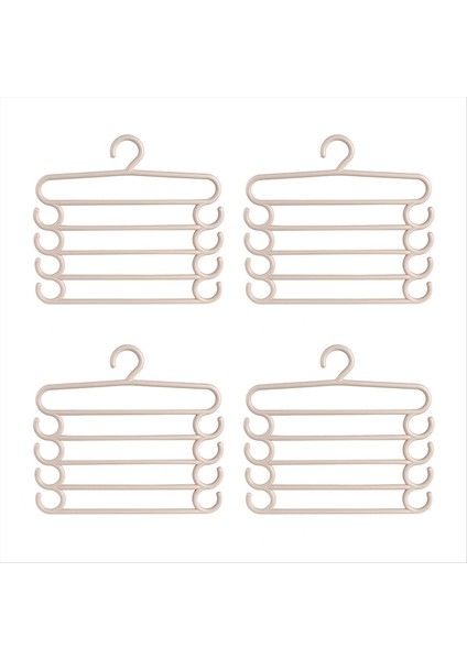 Pantolon Raf Çok Fonksiyonlu Evde Tasarruf Uzay Çok Katlı Pantolon Pantolon Pantolon Dolap Renk Giysileri Peg 5 Katmanlar A (Yurt Dışından)