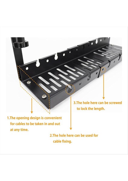 Masa Kablo Depolama Rafı Altında Exandable Management Tepsi Masa Soketi Tutucu Kablo Kablosu Güç Şerit Adaptörü 2pcs (Yurt Dışından) modelleri