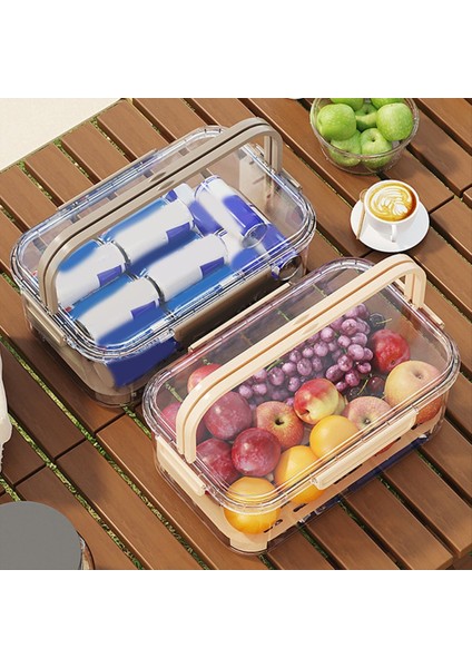 Taşınabilir Buzdolabı Taze Tutma Kutusu Kollu Büyük Kapasiteli Taşınabilir Net Buzdolabı Için Meyve Saklama Kapları (Yurt Dışından) fiyatları