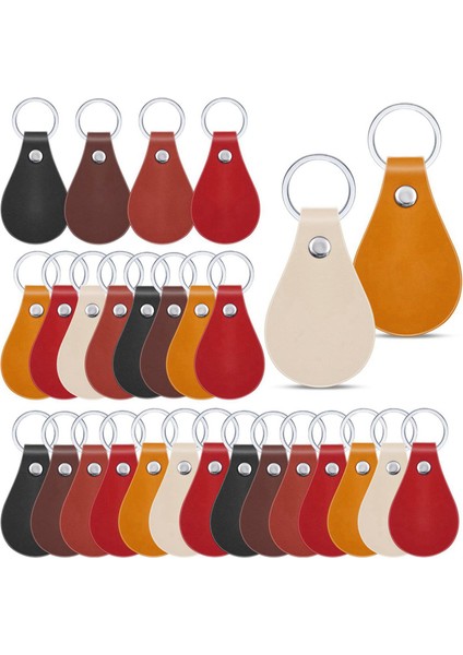 120PCS Pu Deri Anahtar Fob Kiti Deri Anahtar Fobs Perçinli ve Anahtar Halkalar ile Dıy Lazer Gravür Için Deri Anahtarlık (Yurt Dışından) fiyatları