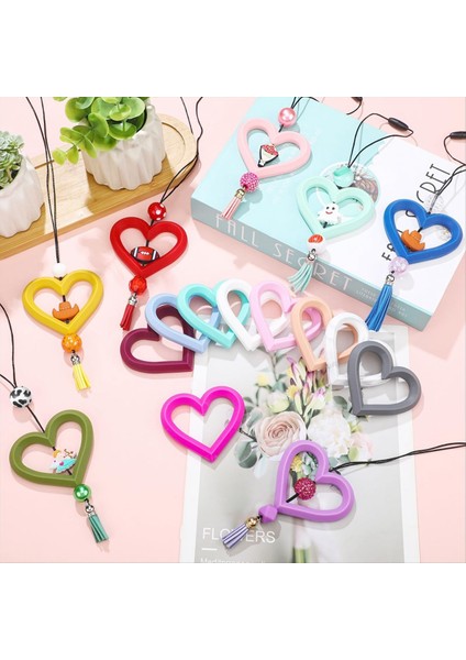 30 Set Silikon Boncuklu Halka Yapımı Kiti 65MM Yuvarlak Silikon Boncuk Halkası ve Anahtarlık Püskül Kolye Siyah Toka Dıy (Yurt Dışından) fiyatları