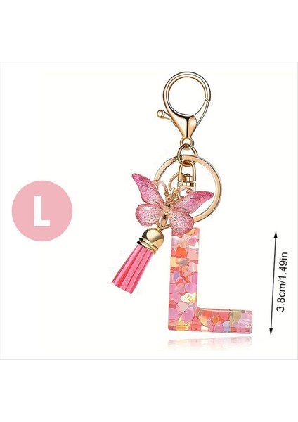 M Stil Mektup Anahtarlık Sevimli Ilk Mektup Anahtarlık Tutma Kolye (Yurt Dışından) modelleri