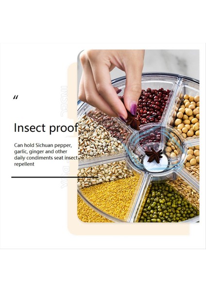 6 Izgara Tahıl Konteyneri Dağıtıcı Tezgah Tahıl Organizatörü ve Dağıtıcı Tur 360 Gıda Dönen Dispenser (Yurt Dışından) indirimleri