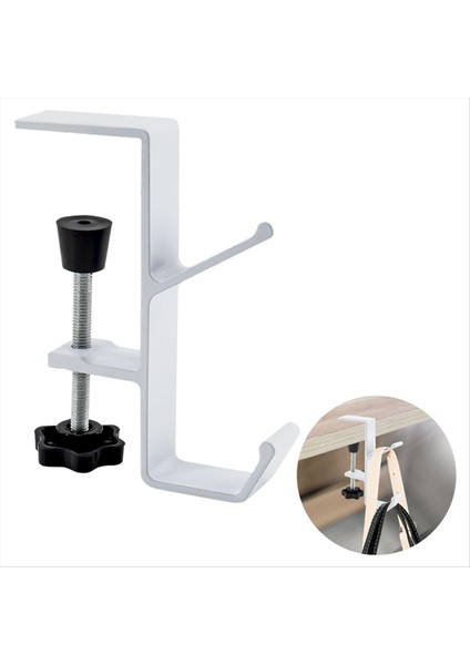 2pcs Masa Montaj Torba Tutucu Kanca Kelepçesi-On Sırt Çantası Askı Taşınabilir Masa Montajı Masa Masası (Beyaz) Için Tutucu (Yurt Dışından) fiyatları