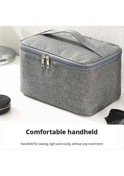 Iş Gezisi Tuvalet Çantası Çift Katman Büyük Kapasiteli Kozmetik Çanta Oxford Kumaş Depolama Çantası Taşınabilir El Çantası (Yurt Dışından) fırsatları