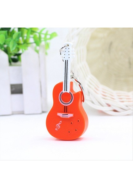 Turuncu Keman Anahtar Kolyesi Anahtarlık Kolye Aksesuarları LED Işık Anahtarı Keman Anahtar Kileti (Yurt Dışından) fiyatları