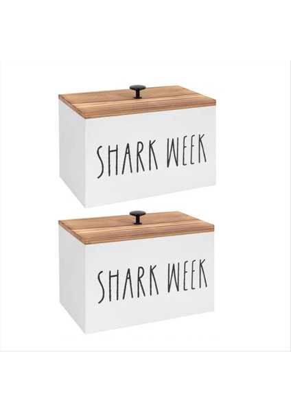 2pcs Tampon Tuter Banyo Ahşap Banyo Depolama Kutusu Ahşap Ahşap Hareketli Bölme Organizatörü Kadınsı Organizatör (Yurt Dışından)