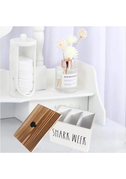 2pcs Tampon Tuter Banyo Ahşap Banyo Depolama Kutusu Ahşap Ahşap Hareketli Bölme Organizatörü Kadınsı Organizatör (Yurt Dışından) indirimleri