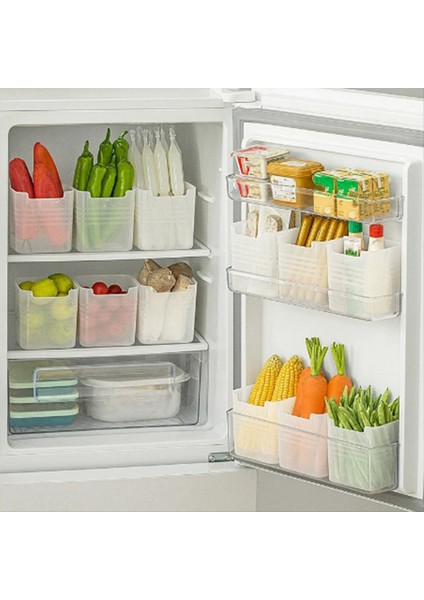 Buzdolabı Gıda Taze Saklama Kutusu Buzdolabı Yan Kapı Meyve Baharat Gıda Kasa Konteyner Mutfak Organizatör Saklama Kutuları (Yurt Dışından) fırsatları