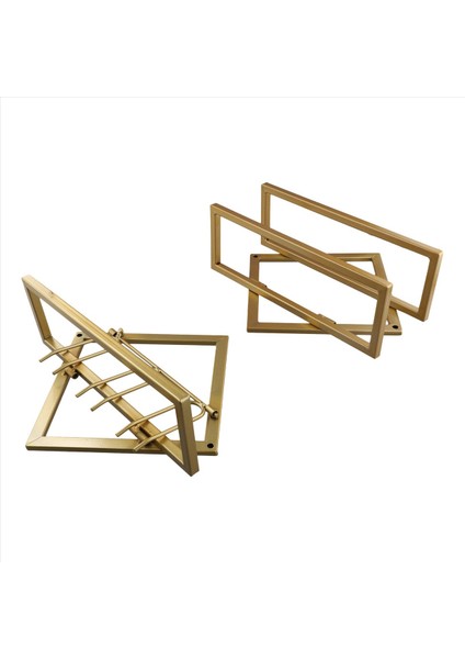 Duvara Monte Edilmiş Şarap Rafı Şişe Cam Tutucu Depolama Organizatör Şarap Şişesi Raf Altın (Yurt Dışından) fiyatları