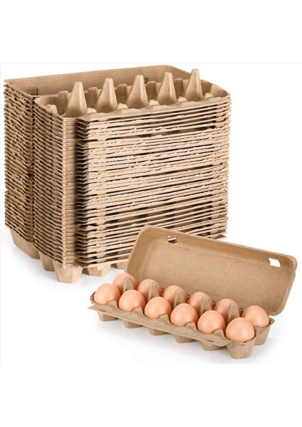 60PCS Karton Yumurta Kartonları Boş Kağıt Hamuru Yumurta Kartonları Bir Düzine Yumurta Karton Kaplar Boş Yumurta Tepsisi Hamuru Yumurta Tutucu (Yurt Dışından) fiyatları