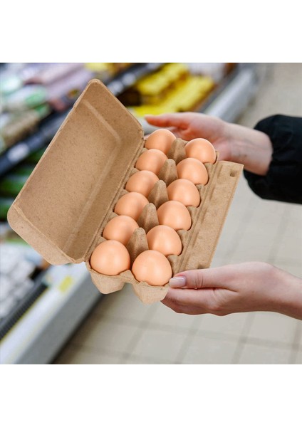 60PCS Karton Yumurta Kartonları Boş Kağıt Hamuru Yumurta Kartonları Bir Düzine Yumurta Karton Kaplar Boş Yumurta Tepsisi Hamuru Yumurta Tutucu (Yurt Dışından) modelleri